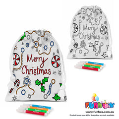 Indigenous Design by Iesha Christmas Santa Sack