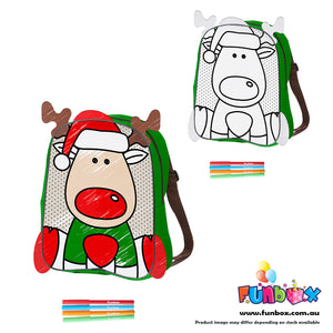 Colour-Me-In Reindeer Backpack