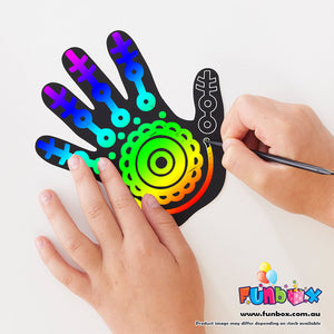 Indigenous Hand Magic Scratch Art