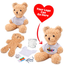 Load image into Gallery viewer, Back in Stock! - Fluffy Teddy Stuffem with T-Shirt