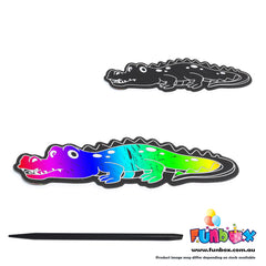 Crocodile Magic Scratch Art