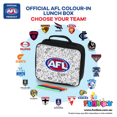 AFL Colour-In Lunch Box - Choose Your Team! (10-PACK)