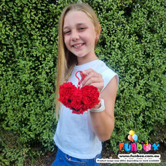 DIY Heart Mini Plush Keyring