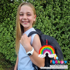 DIY Rainbow Mini Plush Keyring