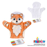 Colour-In Animal Hand Puppet Kit