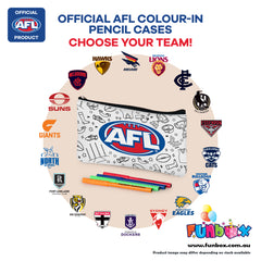 AFL Colour-In Pencil Case - Choose Your Team! (10-PACK)