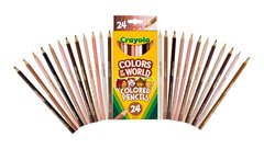 Crayola Colours of the World Coloured Pencils – 24 Pack