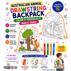 Australian Animal Colour In Drawstring Backpack Kit