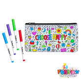 Colour-In Choose Happy Pencil Case Kit