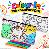 Colour-In Indigenous Pencil Case by Iesha Wyatt