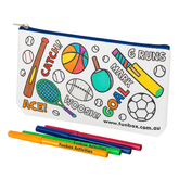 Colour-In Sporty Pencil Case