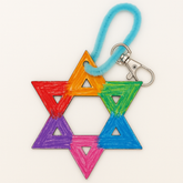Star Of David Wooden Bag Tag Kit