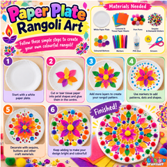 FREE Download: Diwali Paper Plate Rangoli Art Activity