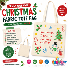 Design Your Own Christmas Tote Bag (Canvas Cotton Blend)