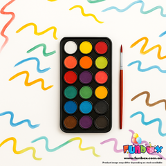 21-Colour Watercolour Paint Palette Set