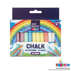 Chalk Sticks - Coloured & White (48-Pack)