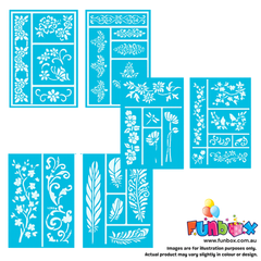 2-Pack Adhesive Pattern Stencils