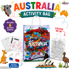 Australia Activity Bag with 3D Glasses and Markers