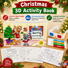 Christmas 3D Activity Book (with markers)