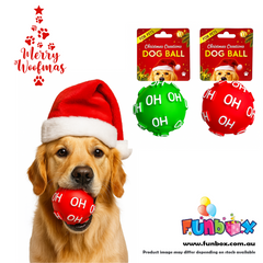 Christmas Squeaky Pet Ball