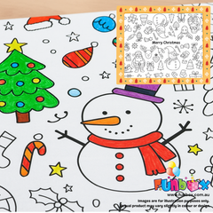 Colour-In Christmas Table Cover