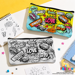 Colour-In Comic Pop-Art Pencil Case