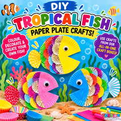 FREE Download: DIY Tropical Fish Paper Plate Activity!