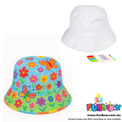 Colour-In Sun Smart Spring Bucket Hat
