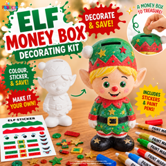 Pre-Order! Christmas Elf Money Box Decorating Kit