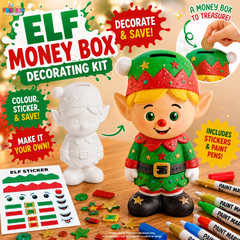 Pre-Order! Christmas Elf Money Box Decorating Kit