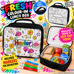 Colour-In Fresh Lunch Box with Markers