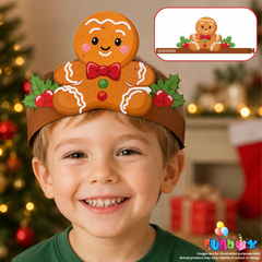 Pre-Order! Christmas Gingerbread Man Crown Headband