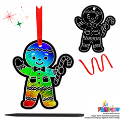 Gingerbread Man Magic Scratch Art