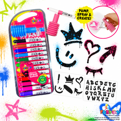 Graffiti Spray Markers with Stencils
