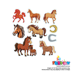 Horse Sticker Sheets- Pack of 50
