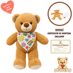 Pre-Order! Lullabear Teddy Stuffems (with bandana)