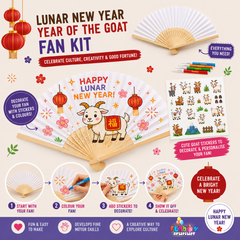 Lunar New Year Fan Kit (Year of the Goat)