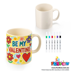 Colour-In Valentine's Day Mug