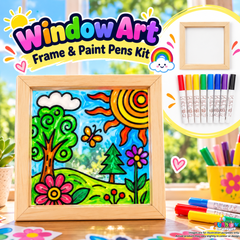 Window Art Frame & Paint Pens Kit