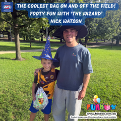 AFL Colour-In Footy Boot Bag - Choose Your Team! (10-PACK)