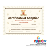 Stuffems Adoption Certificate