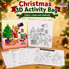 3D Christmas Activity Bag (No Markers)
