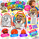 Colour-In Platypus Backpack