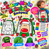 Colour-Me-In Reindeer Backpack