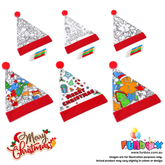 Colour-In Christmas Santa Hat (Includes Markers)