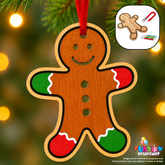 Gingerbread Man Tree Decoration Kit