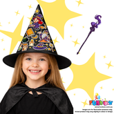 Halloween Witch Costume (Cape & Hat)
