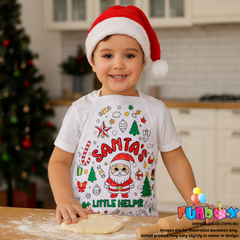 Colour-In Christmas Santa's Little Helper Apron