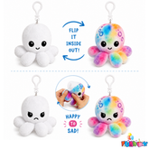 Pre-Order! Reversible Mood White Octopus Keyring