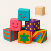 Eco Craft Wood Blocks - Build, Paint, Create!